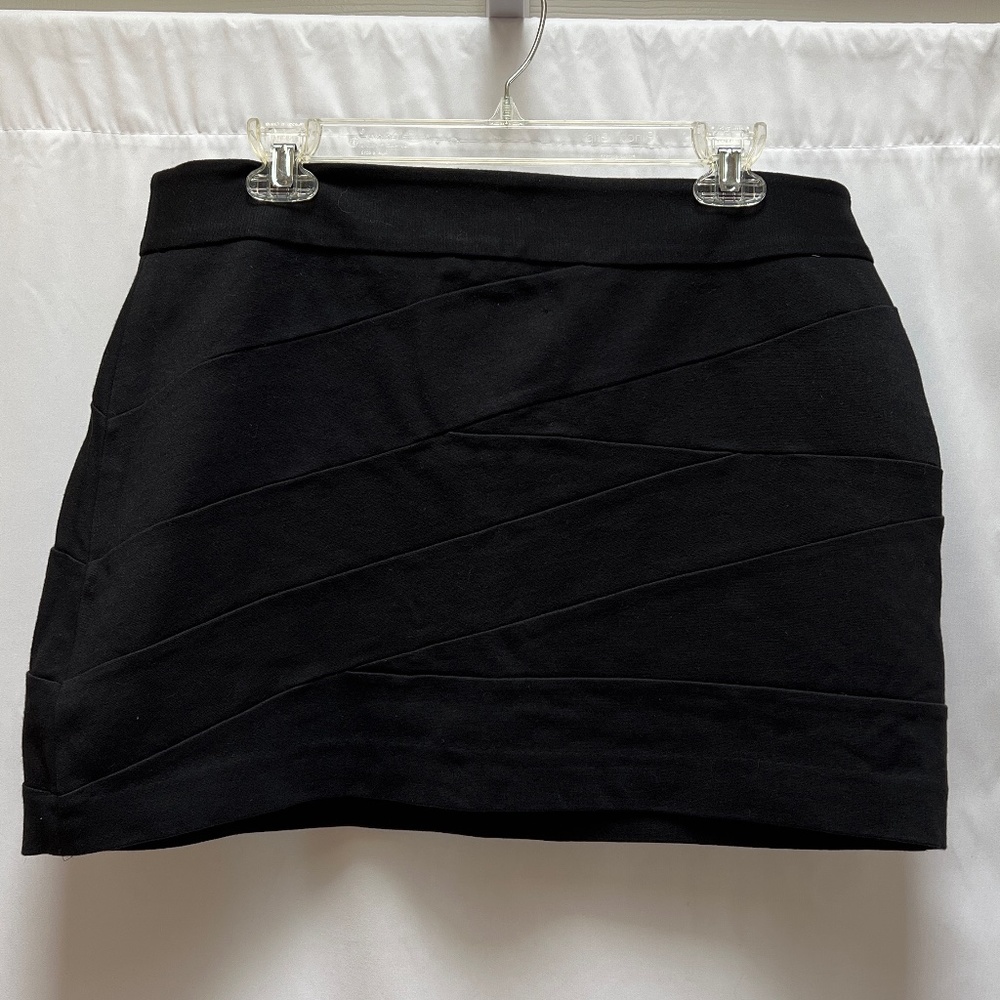 Express Black Bodycon Stretch Mini Skirt (12)